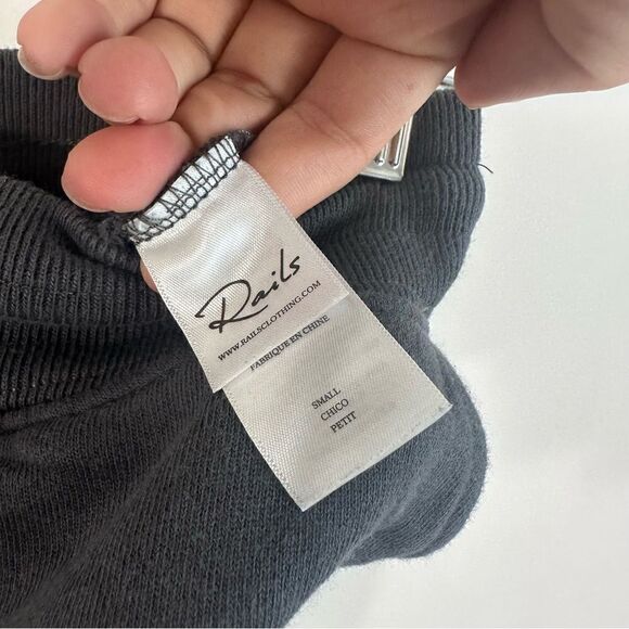 Rails Oakland Sweatpants in Vintage Black Flower Buds - Picture 2 of 11